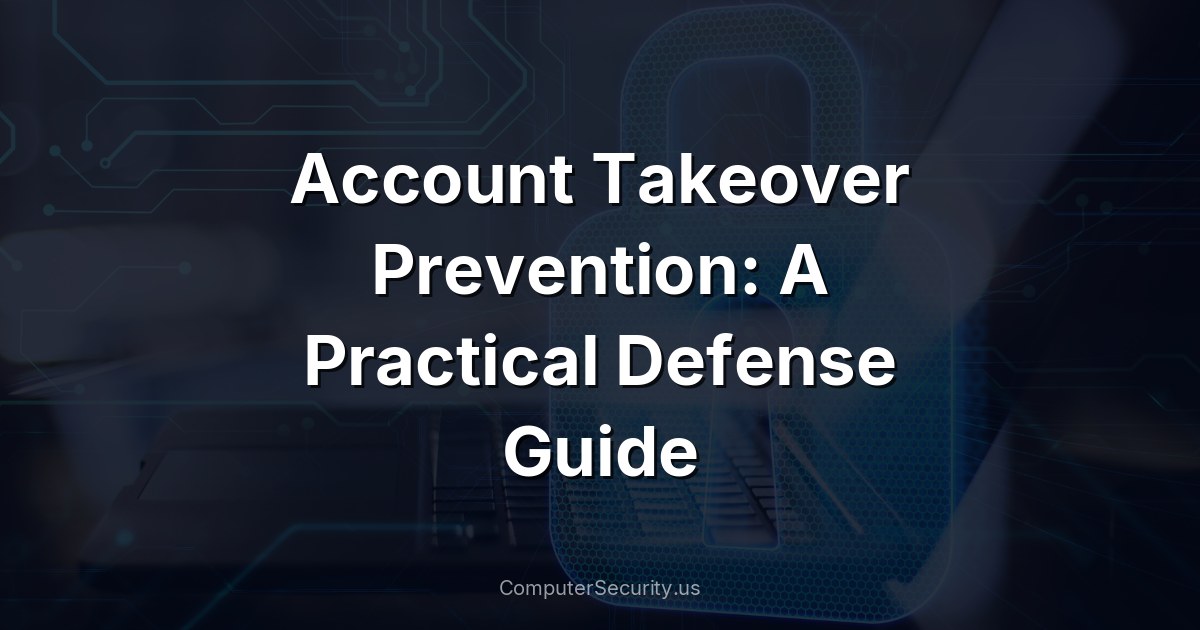 Account Takeover Prevention: A Practical Defense Guide