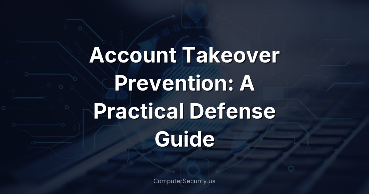 Account Takeover Prevention: A Practical Defense Guide