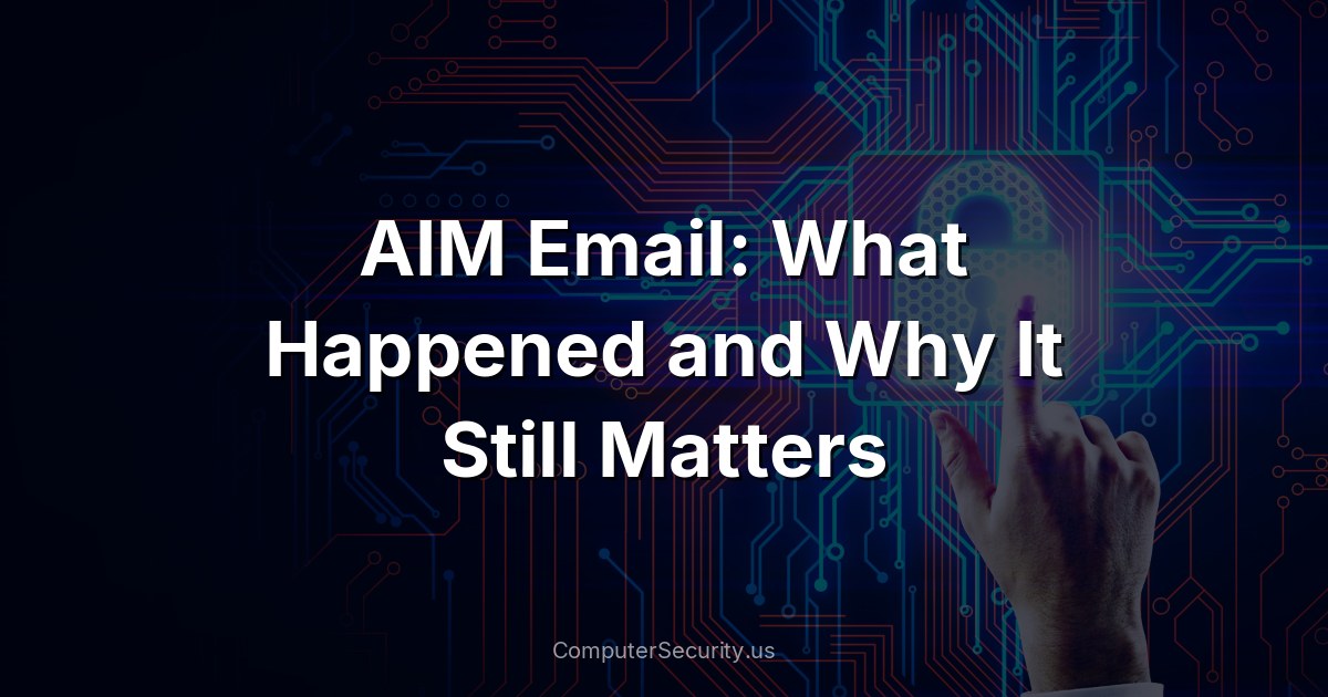 AIM Email: What Happened and Why It Still Matters