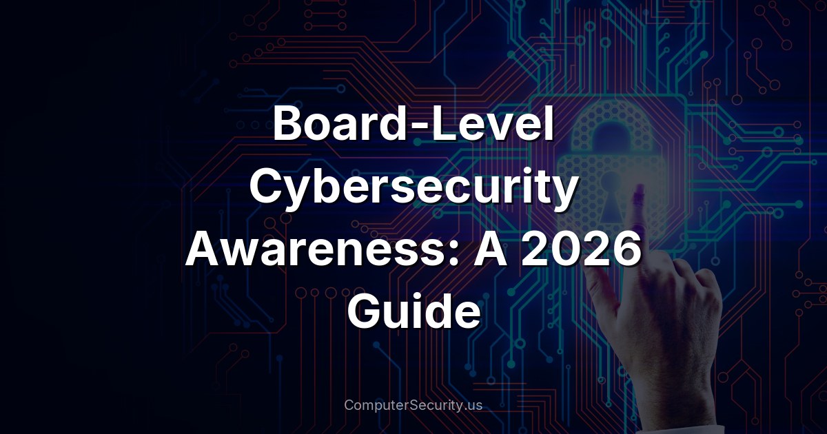 Board-Level Cybersecurity Awareness: A 2026 Guide