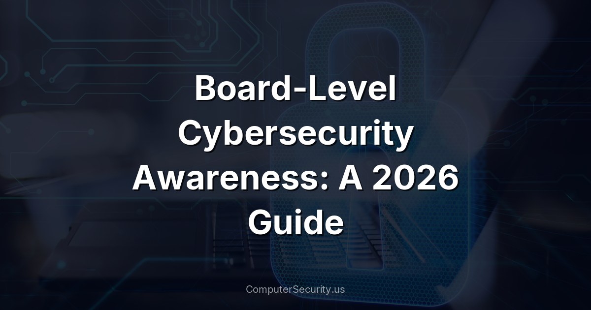 Board-Level Cybersecurity Awareness: A 2026 Guide