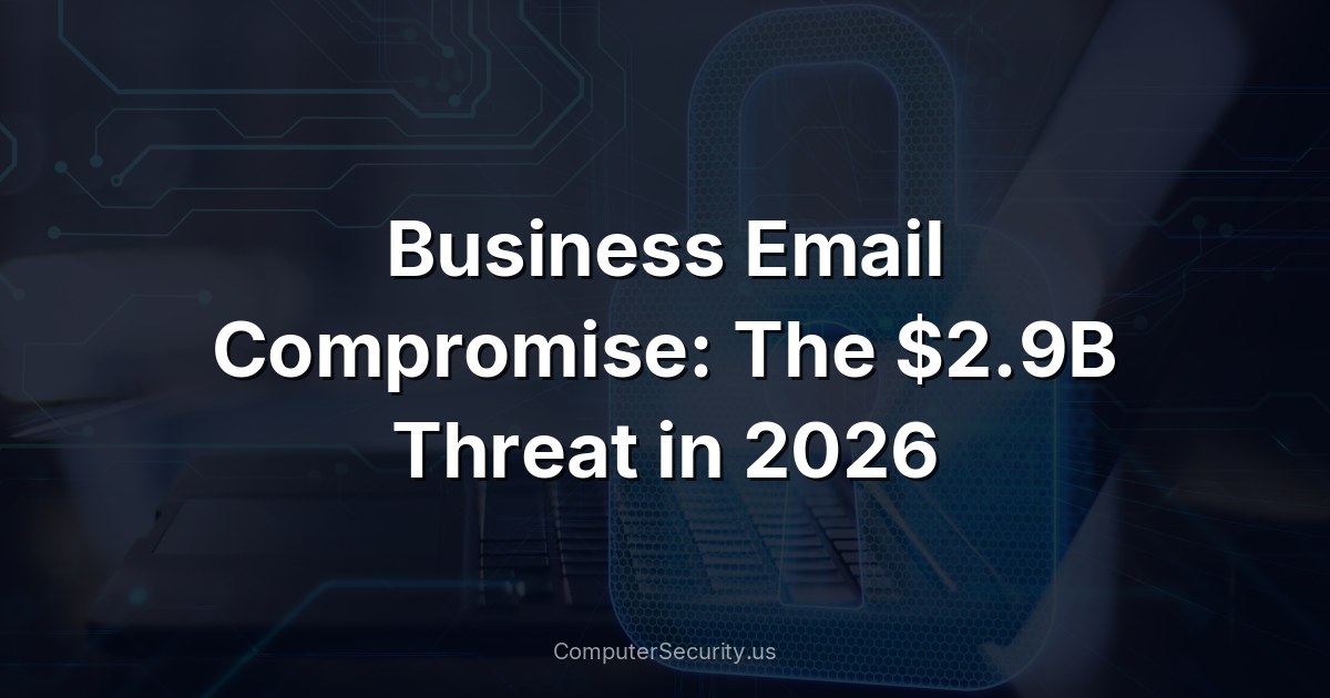 Business Email Compromise: The $2.9B Threat in 2026