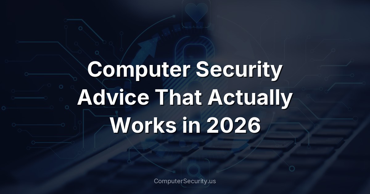 Computer Security Advice That Actually Works in 2026