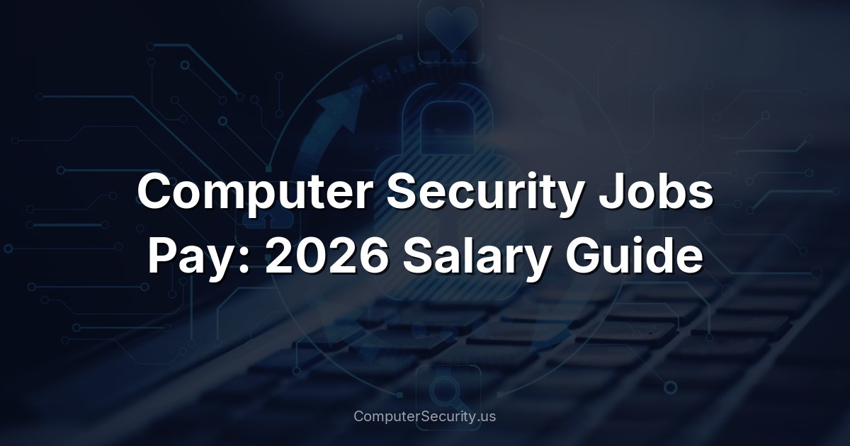Computer Security Jobs Pay: 2026 Salary Guide