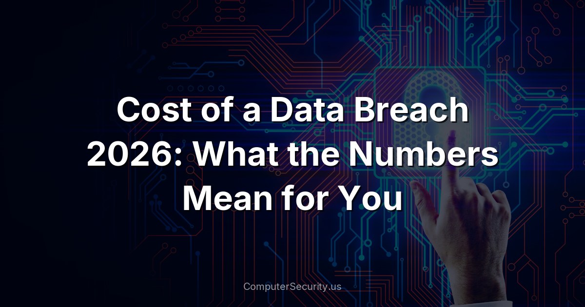Cost of a Data Breach 2026: What the Numbers Mean for You