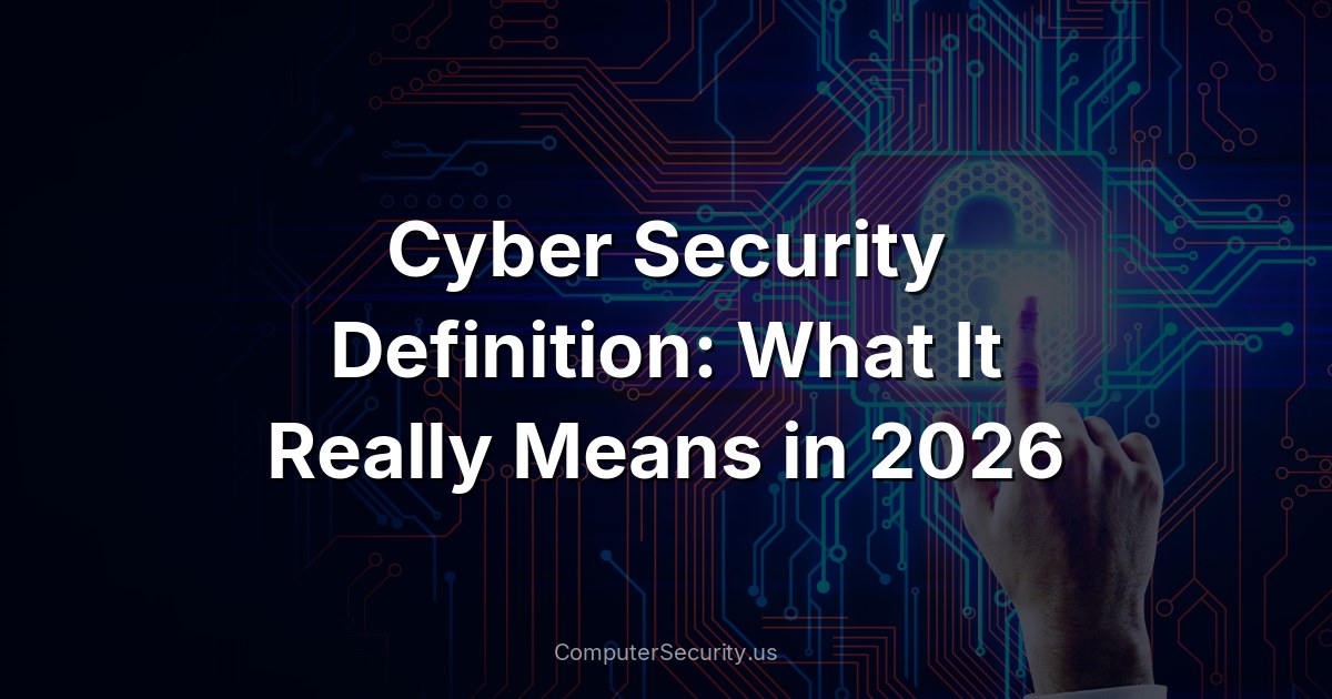 Cyber Security Definition: What It Really Means in 2026