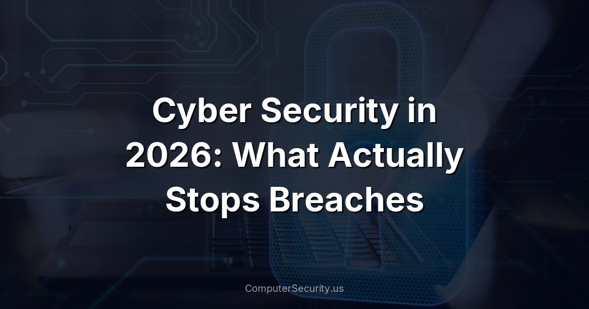 Cyber Security in 2026: What Actually Stops Breaches