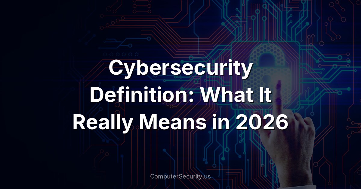 Cybersecurity Definition: What It Really Means in 2026