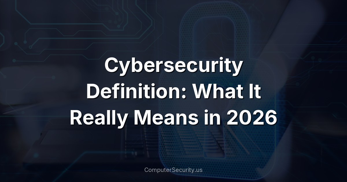 Cybersecurity Definition: What It Really Means in 2026