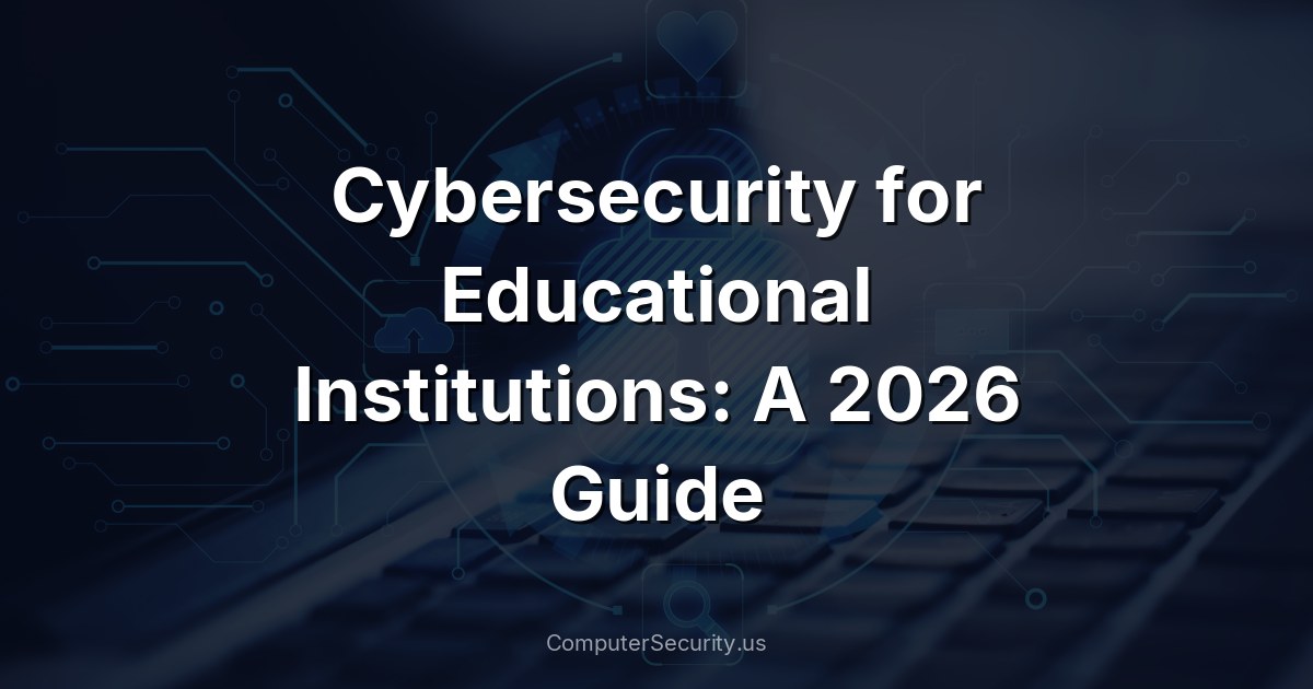 Cybersecurity for Educational Institutions: A 2026 Guide