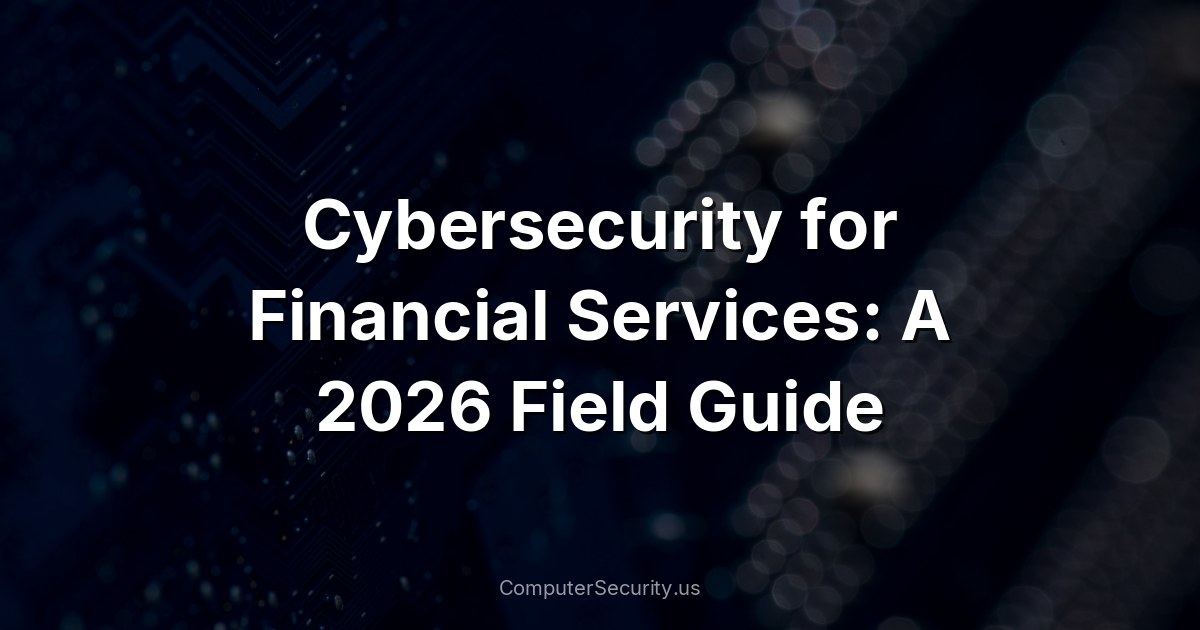 Cybersecurity for Financial Services: A 2026 Field Guide