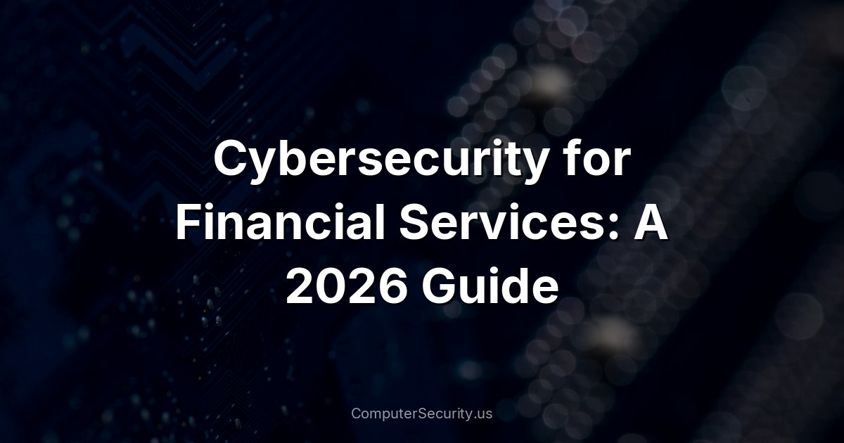 Cybersecurity for Financial Services: A 2026 Guide