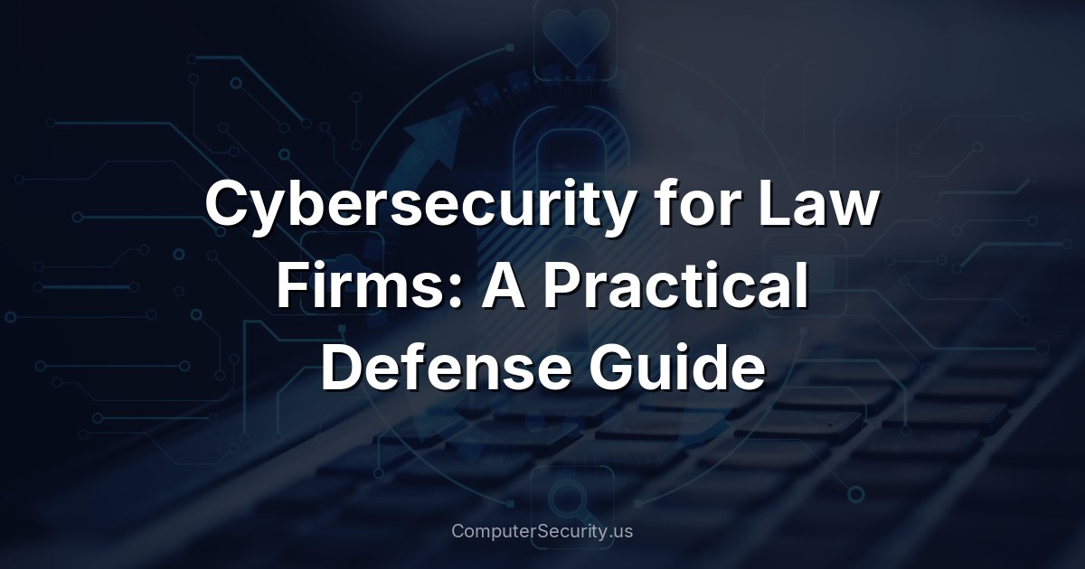 Cybersecurity for Law Firms: A Practical Defense Guide