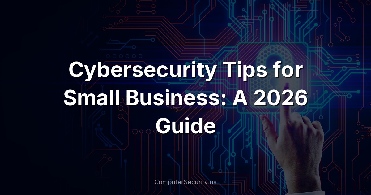 Cybersecurity Tips for Small Business: A 2026 Guide