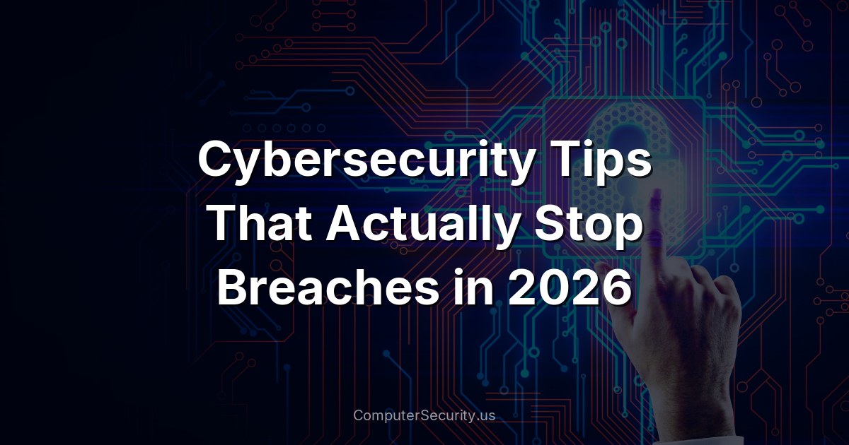 Cybersecurity Tips That Actually Stop Breaches in 2026