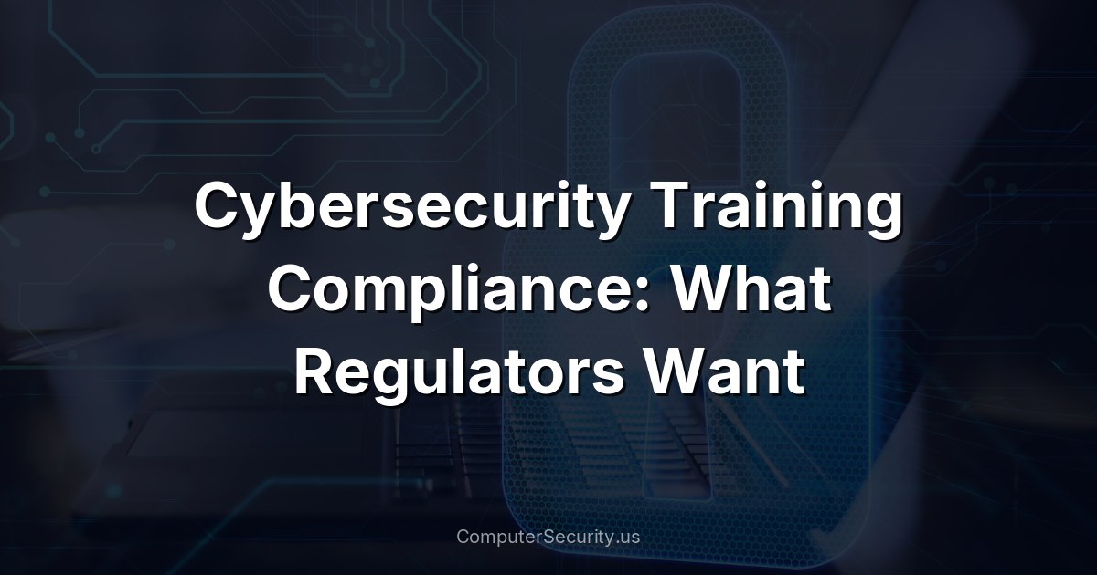 Cybersecurity Training Compliance: What Regulators Want