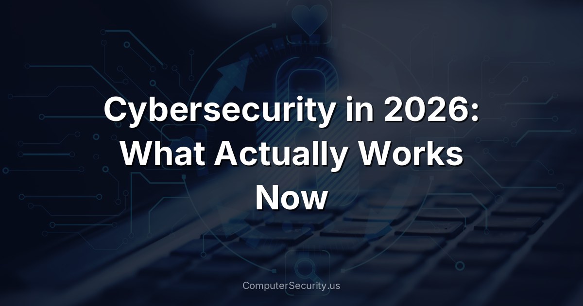 Cybersecurity in 2026: What Actually Works Now