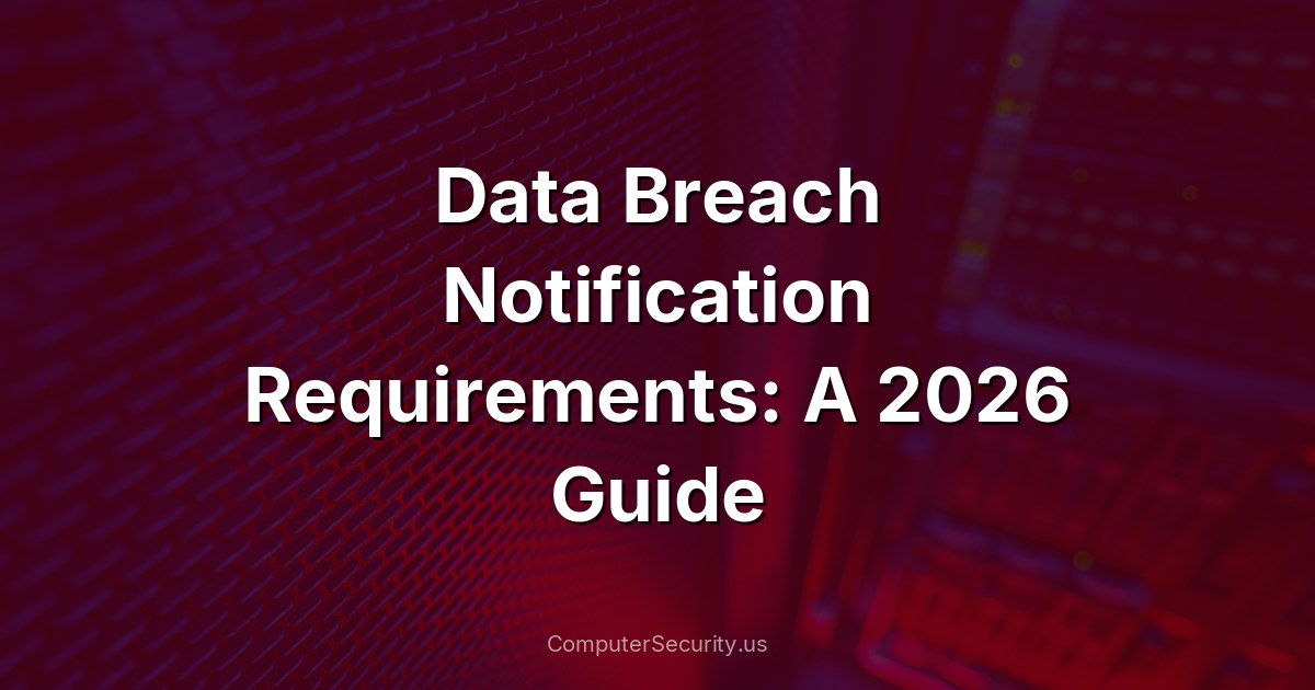 Data Breach Notification Requirements: A 2026 Guide