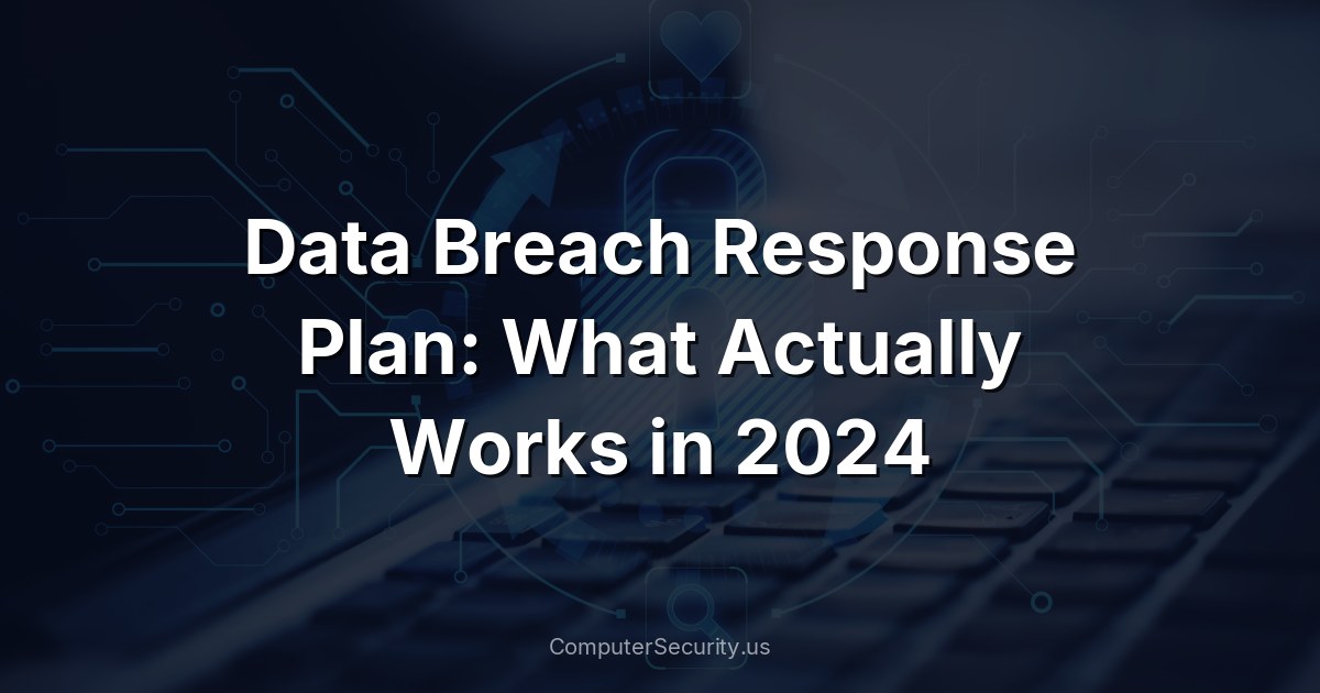 Data Breach Response Plan: What Actually Works in 2024