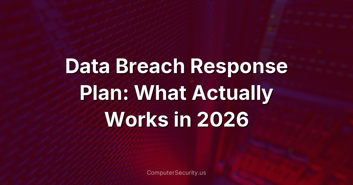 Data Breach Response Plan: What Actually Works in 2026