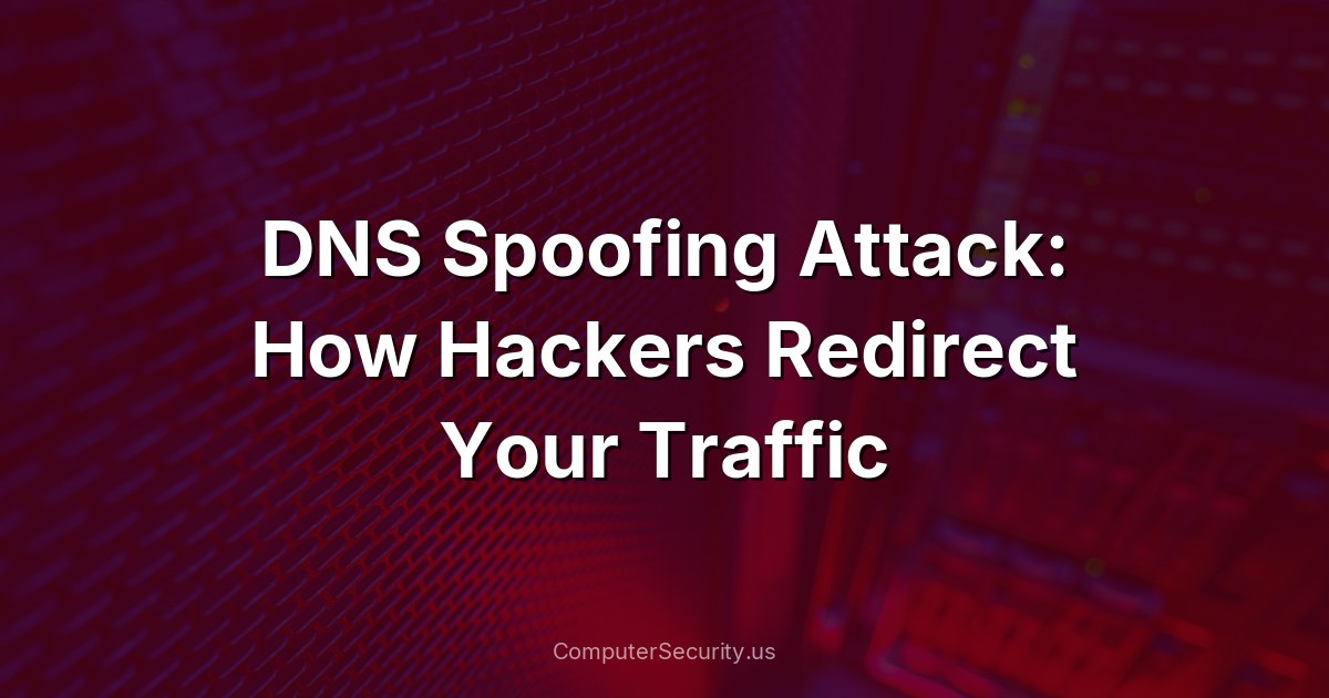 DNS Spoofing Attack: How Hackers Redirect Your Traffic
