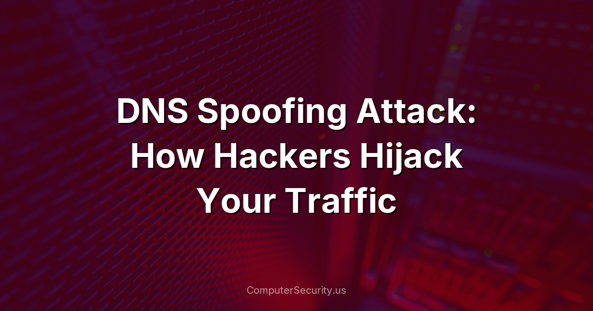 DNS Spoofing Attack: How Hackers Hijack Your Traffic
