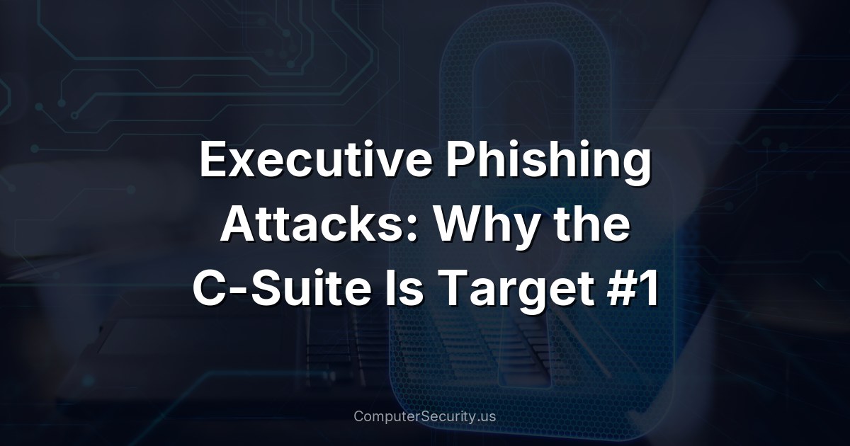 Executive Phishing Attacks: Why the C-Suite Is Target #1