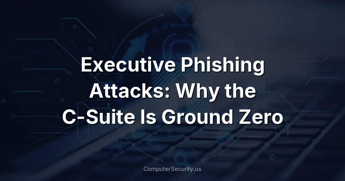 Executive Phishing Attacks: Why the C-Suite Is Ground Zero