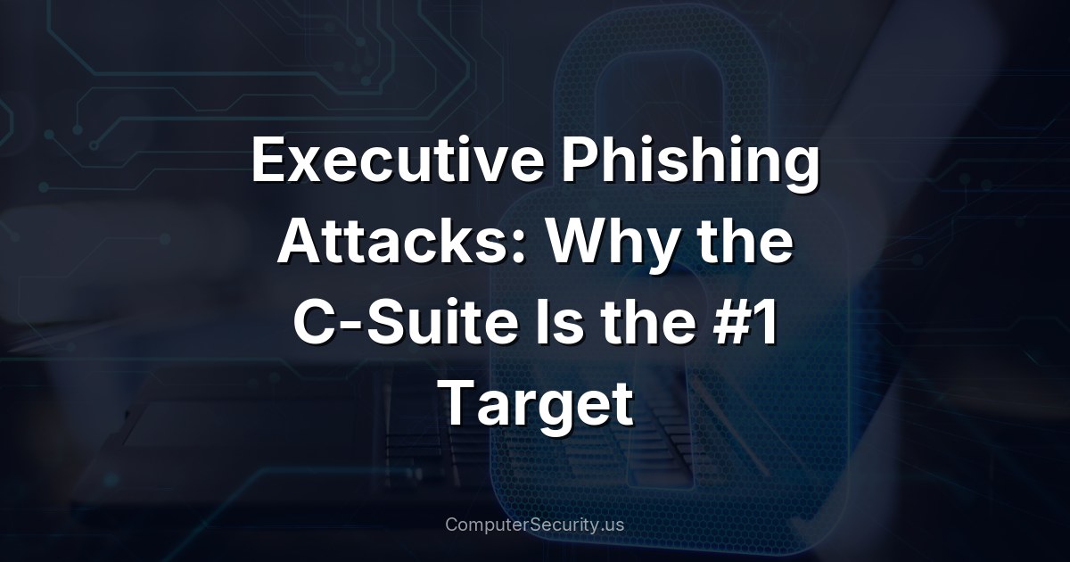Executive Phishing Attacks: Why the C-Suite Is the #1 Target