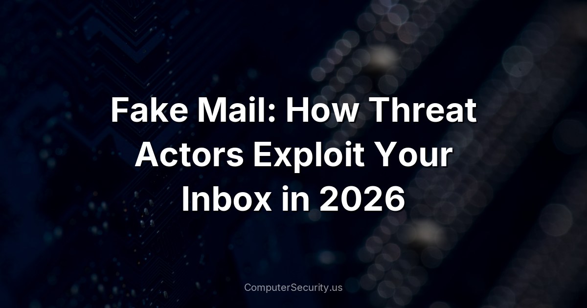 Fake Mail: How Threat Actors Exploit Your Inbox in 2026