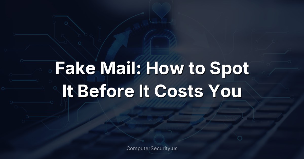 Fake Mail: How to Spot It Before It Costs You