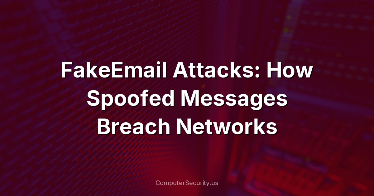 FakeEmail Attacks: How Spoofed Messages Breach Networks