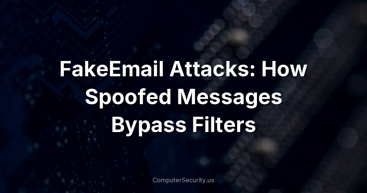 FakeEmail Attacks: How Spoofed Messages Bypass Filters