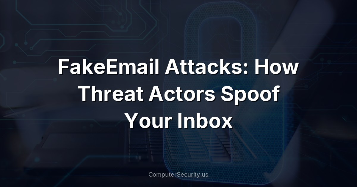 FakeEmail Attacks: How Threat Actors Spoof Your Inbox