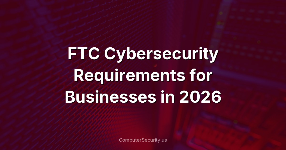 FTC Cybersecurity Requirements for Businesses in 2026