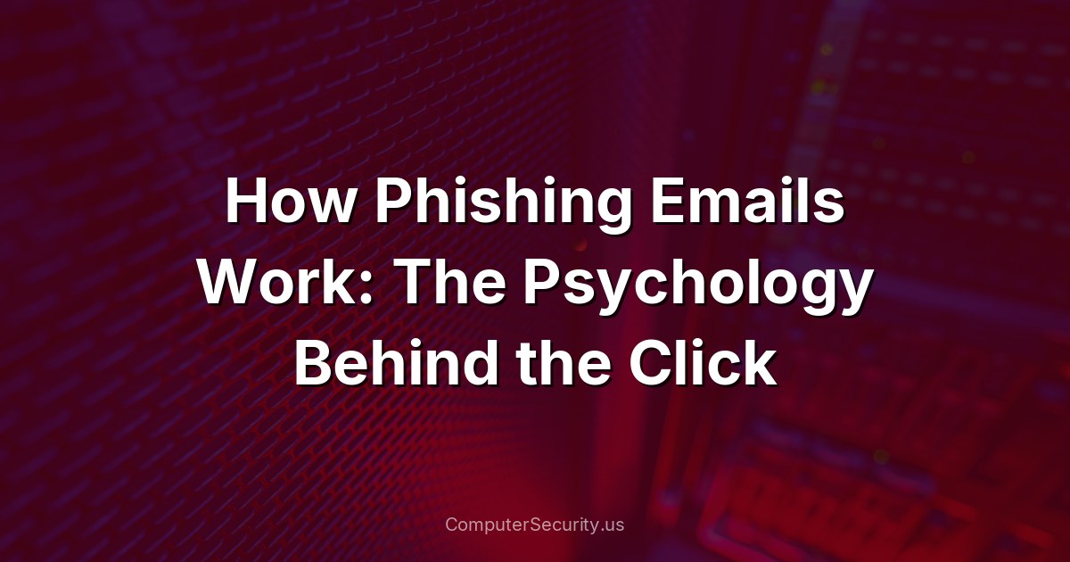 How Phishing Emails Work: The Psychology Behind the Click