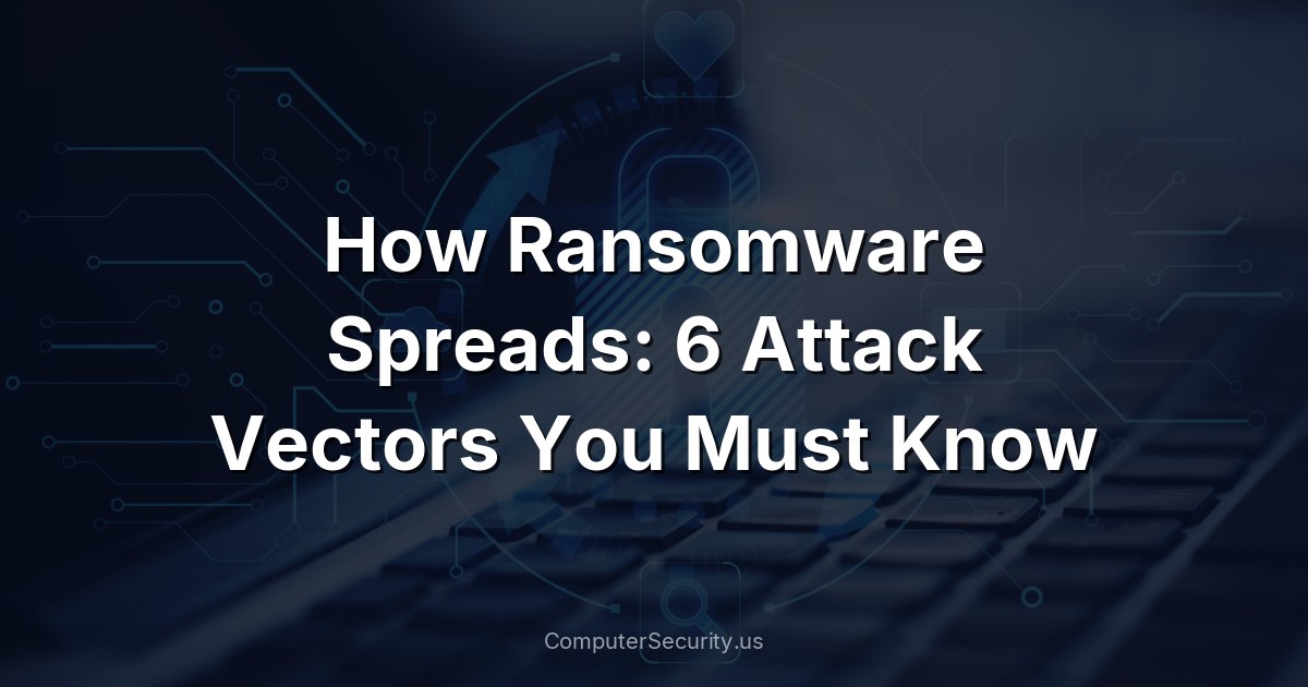 How Ransomware Spreads: 6 Attack Vectors You Must Know