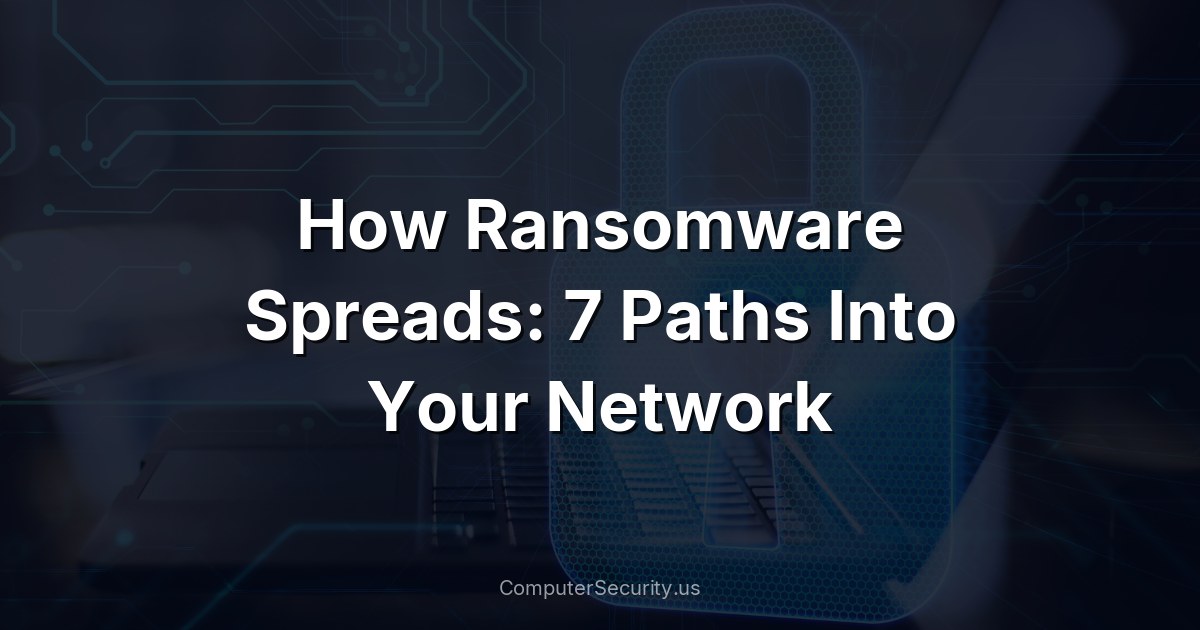 How Ransomware Spreads: 7 Paths Into Your Network