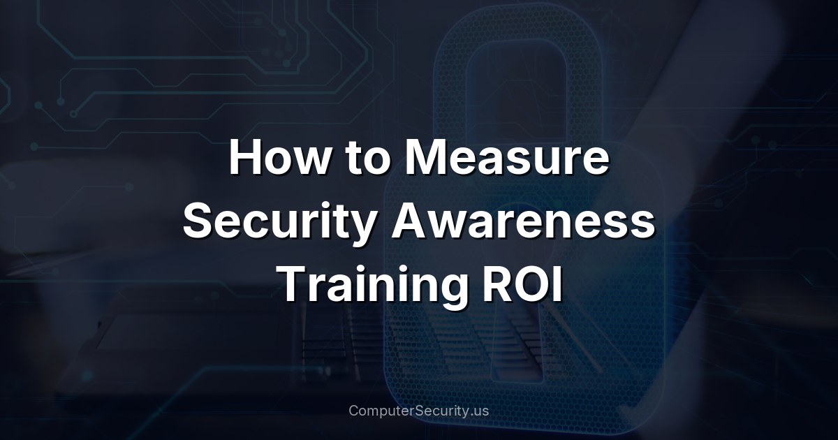 How to Measure Security Awareness Training ROI