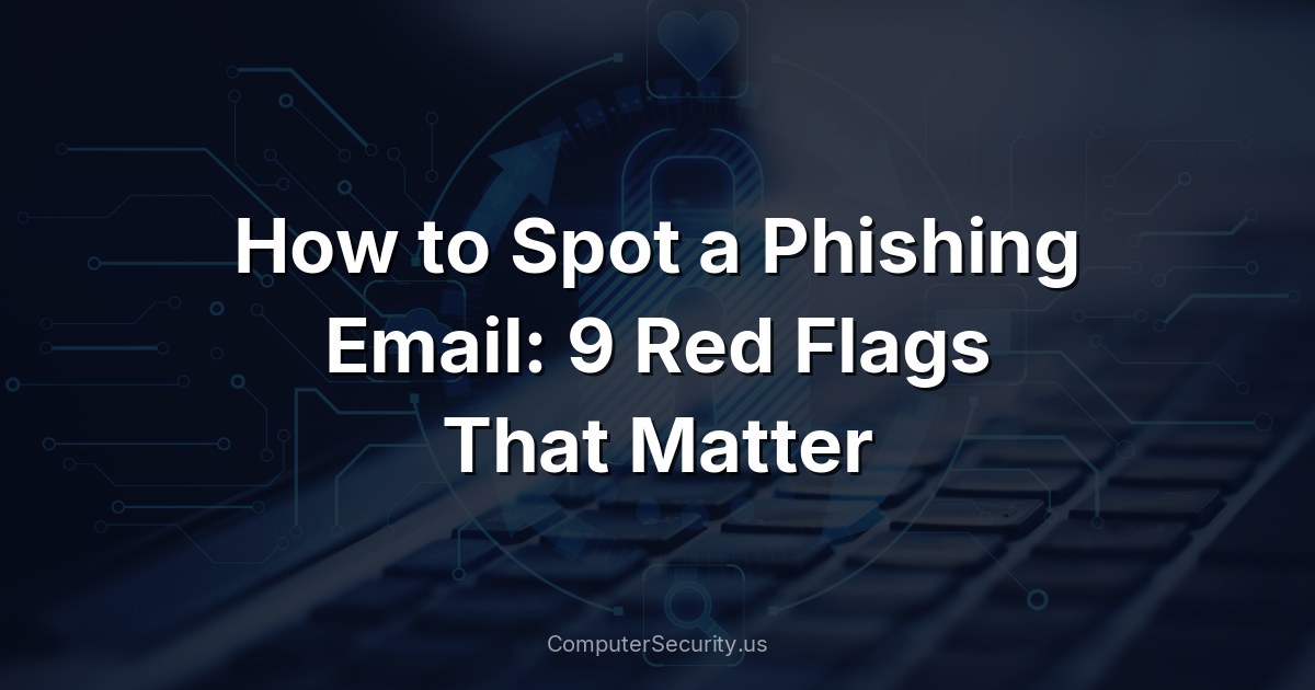 How to Spot a Phishing Email: 9 Red Flags That Matter