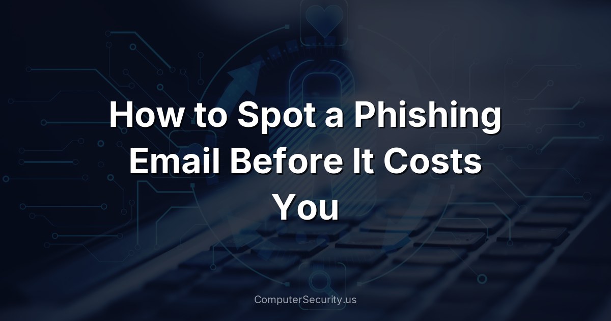 How to Spot a Phishing Email Before It Costs You