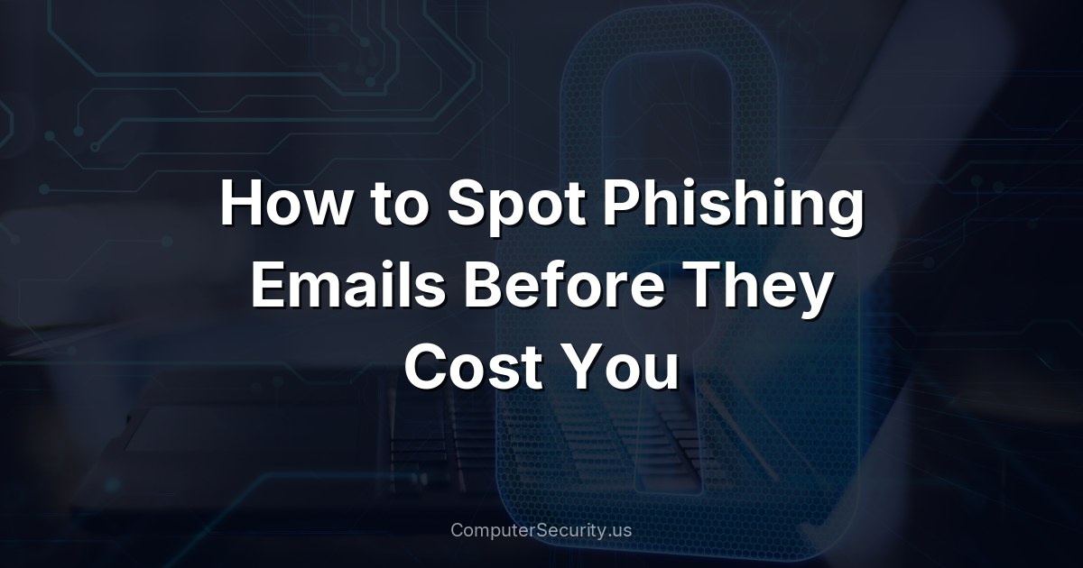 How to Spot Phishing Emails Before They Cost You