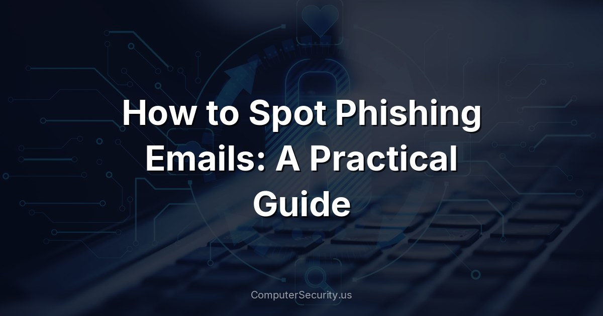 How to Spot Phishing Emails: A Practical Guide