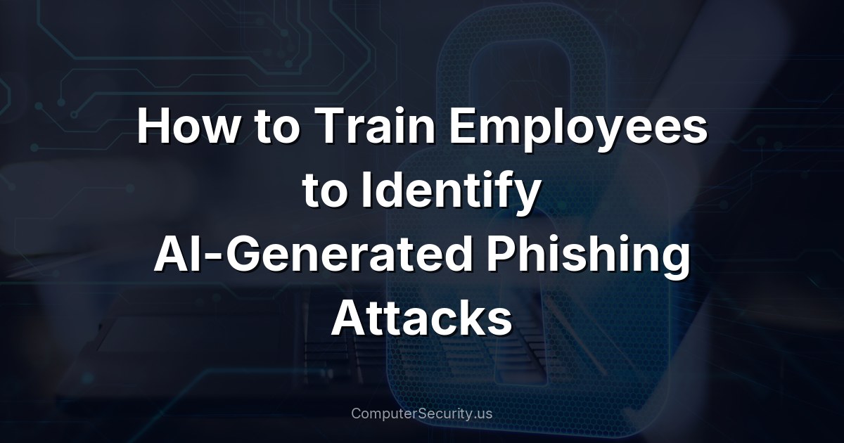 How to Train Employees to Identify AI-Generated Phishing Attacks