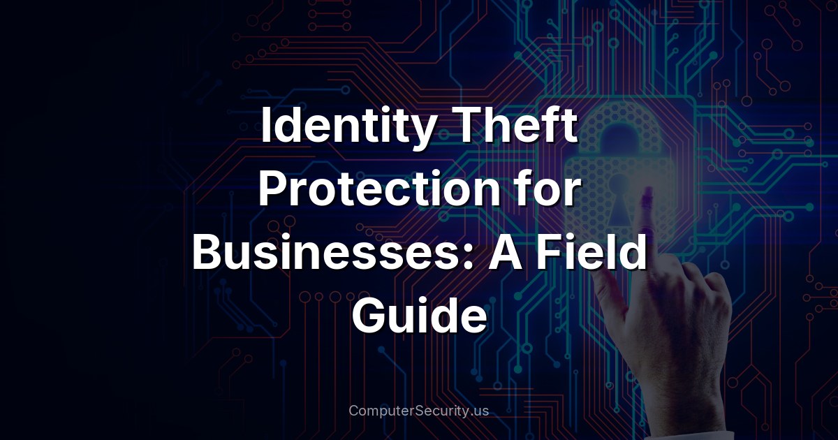 Identity Theft Protection for Businesses: A Field Guide