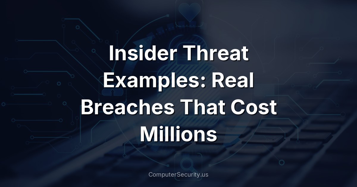 Insider Threat Examples: Real Breaches That Cost Millions