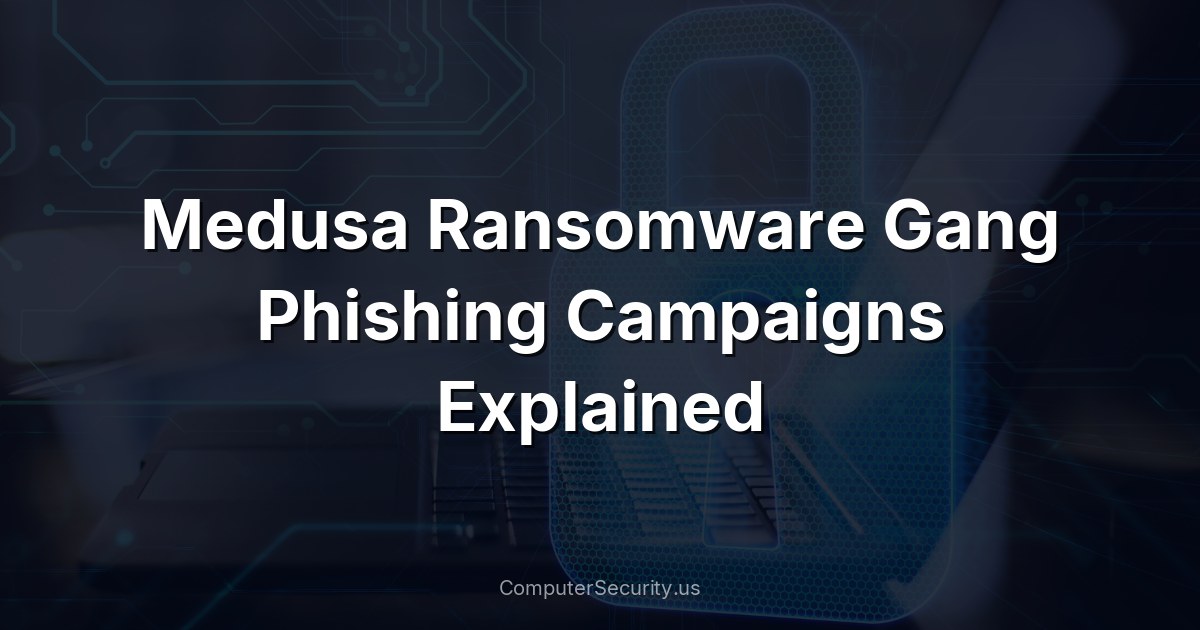 Medusa Ransomware Gang Phishing Campaigns Explained