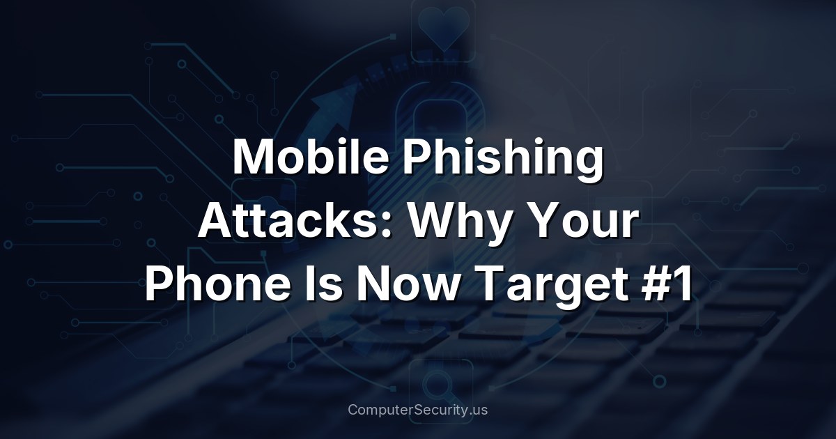 Mobile Phishing Attacks: Why Your Phone Is Now Target #1