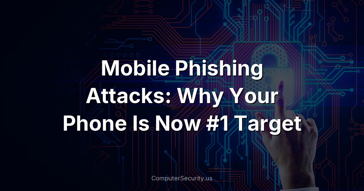 Mobile Phishing Attacks: Why Your Phone Is Now #1 Target