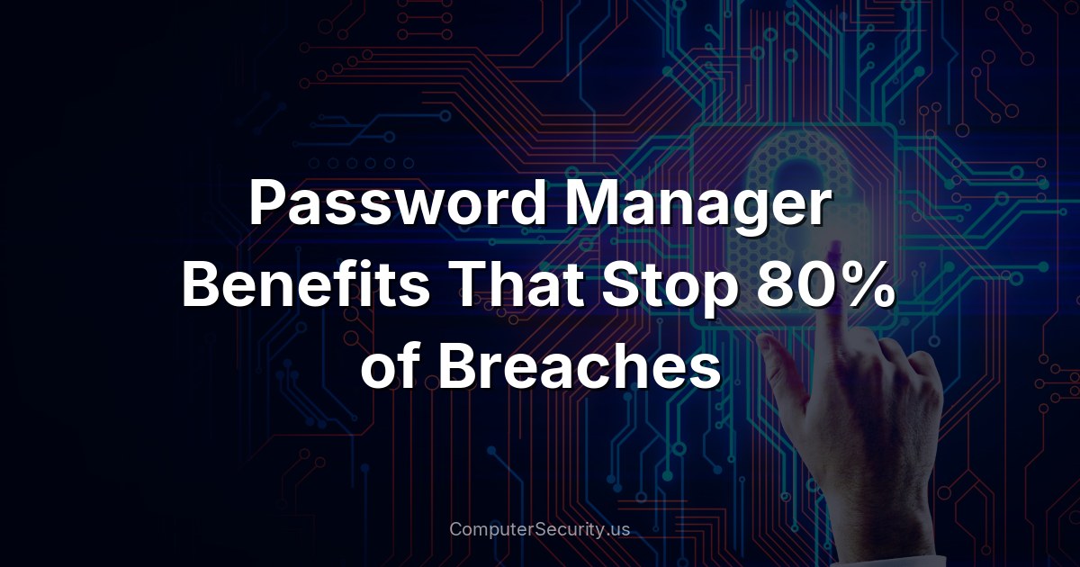 Password Manager Benefits That Stop 80% of Breaches